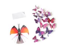 12 pegatinas de pared de mariposas en 3D para decorar la sala de estar