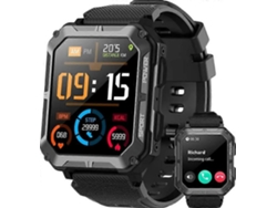 Reloj inteligente deportivo C20pro para exteriores, resistente al agua, con Bluetooth, llamadas, IP68, monitor de actividad física y gran memoria para bicicletas eléctricas.