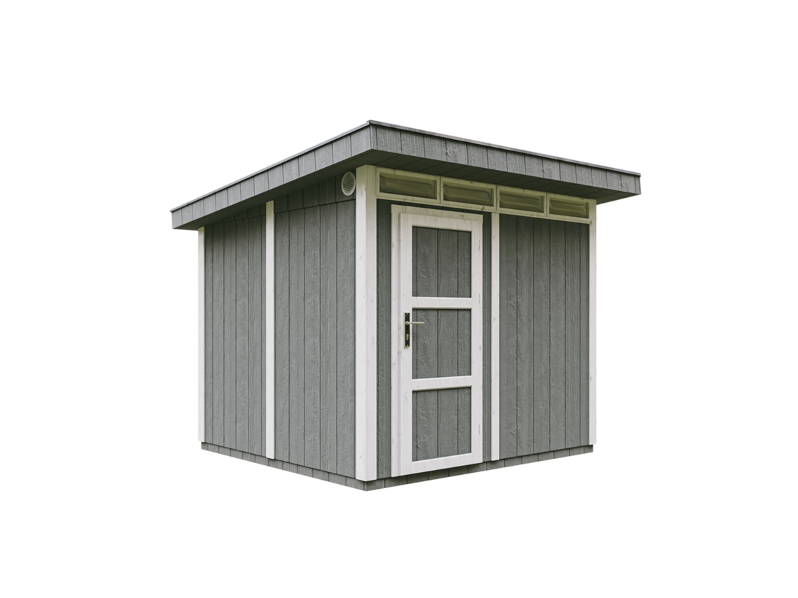 Caseta Jardin paneles a base de Madera LP SmartSide 5,9 m² con Suelo y Baldosas Bituminosas - L279xA294xA237 cm - TIMBELA M903 - CAVERN STEEL