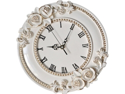Reloj De Pared Silencioso De Resina Blanca, Diseño Creativo Y Delicado, Para Salón O Dormitorio.