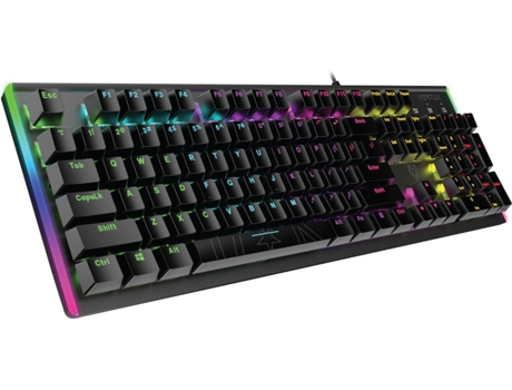 Teclado Gaming VERTUX Commando Mecánico 100% Antighosting RGB Blueswitch
