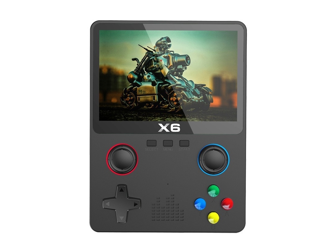 Consola Retro Consola De Juegos Portátil X6 Retro Negro Gusshious