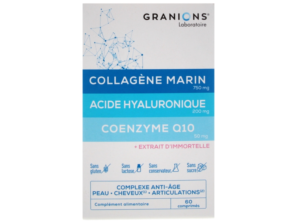 Graniones Colágeno Marino Ácido Hialurónico Coenzima Q10 60 Comprimidos GRANIONS