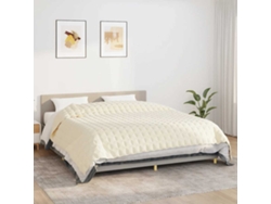 Manta Con Peso Tela Color Crema Claro 235x290 Cm 15 Kg