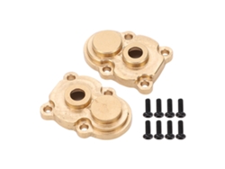 2 Tapas De Engranajes De Eje Delantero Y Trasero De Latón Para Coche Rc Fms Fcx 24 1/24 Crawler