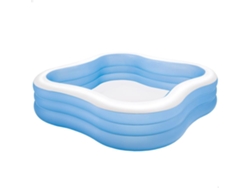 Piscina hinchable intex cuadrada 229x229x56 cm - 1.250 litros
