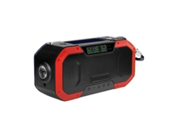 Radio Solar Con Manivela De Emergencia, Linterna, Batería Externa, Sos, Ipx6 Para Acampar Y Hacer Senderismo.