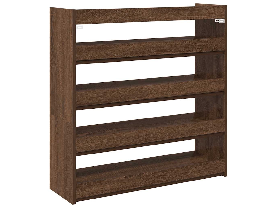 Zapatero VIDAXL Marrón Madera contrachapada (80x25x81 cm)