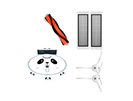 Robot aspirador con filtro Hepa, cubierta de Cepillo Lateral, película adhesiva para Xiaomi 1S Skv4093Gl, piezas de aspiradora robótica, accesorios