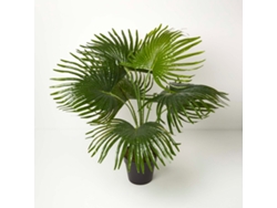 Homescapes Artificial Fan Palm Tree In Pot, 80 Cm Tall