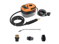 Limpiador a vapor multiusos Digitallab para eliminar manchas en el hogar y el coche (naranja)