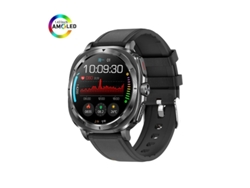 Reloj inteligente Yizhood ET492 con pantalla AMOLED, Bluetooth, llamadas, NFC y detección de estado de ánimo (negro)