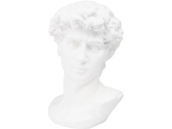 Estatua de busto de resina blanca, duradera, material didáctico, personaje esbozado, decoración moderna de interiores, GOKOCO