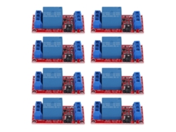8 Módulos De Relé De 1 Canal Y 5 V Con Aislamiento De Optoacoplador De Activación De Bajo Nivel Para Arduino