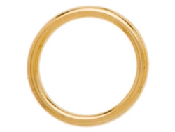 Anel Simples de Ouro Dourado 41 Mmhispano Hipica