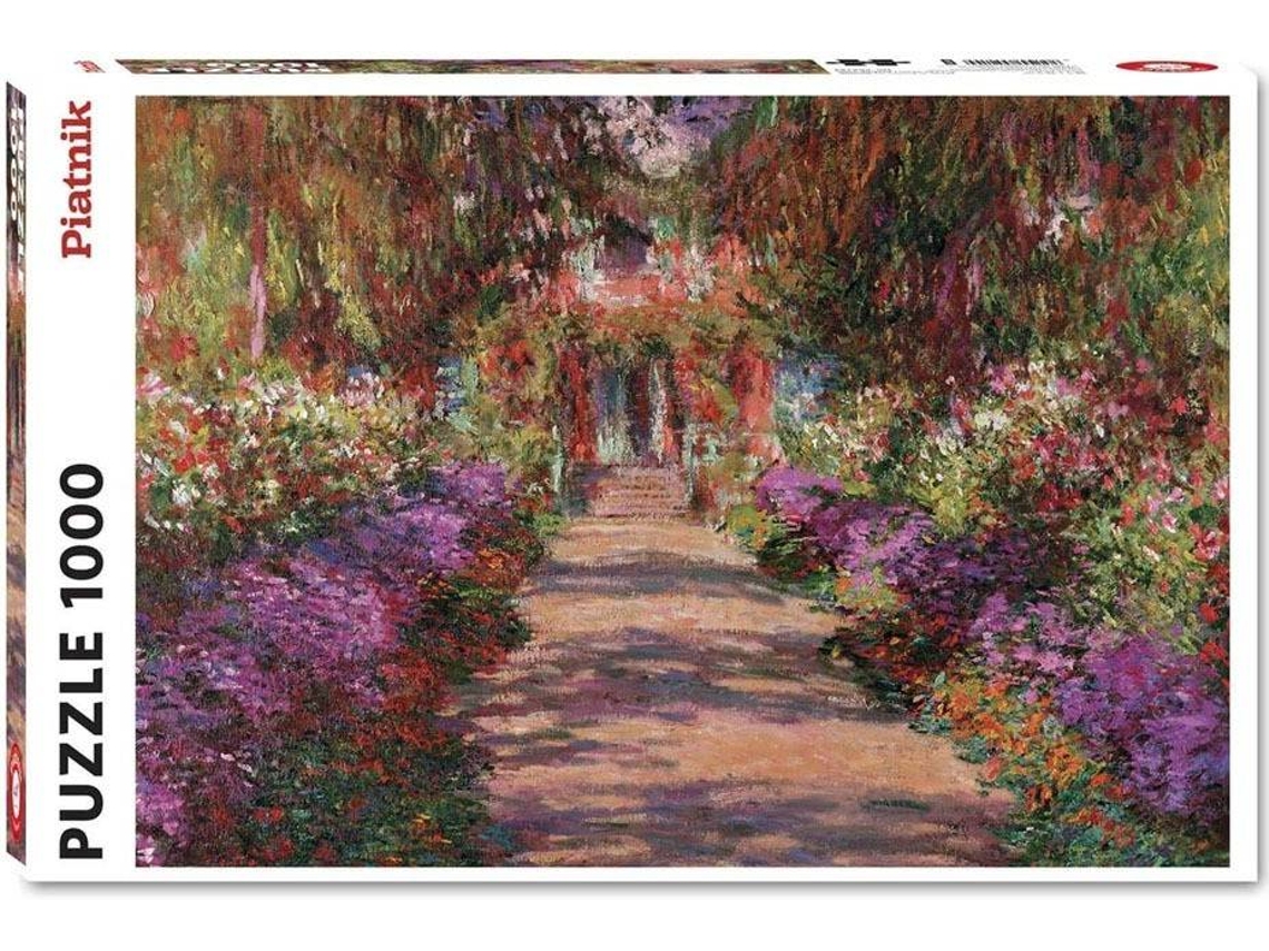 Puzzle PIATNIK Monet: A Pathway in Monets Garden (Edad Mínima: 8 Años - 1000 Piezas)