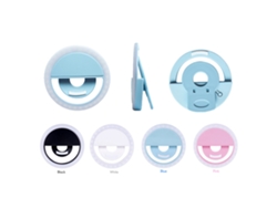 Luz Suplementaria Para Móvil, Luz Para Selfies Ajustable Con Batería De Litio Recargable Integrada, Color Rosa