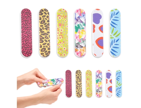 Limas De Uñas De Tablero De Esmeril Colorido Para Niña, Estilo 2 ZMDECQNA 12 Un