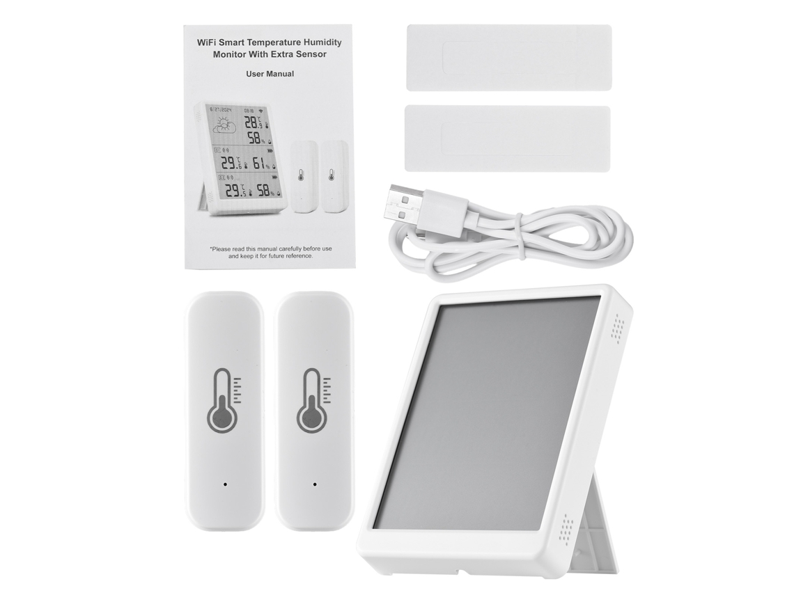 2026-monitor Inteligente De Temperatura Y Humedad Wifi Con Sensor Control Remoto App Para Interior Hogar Jardín Invernadero Garaje