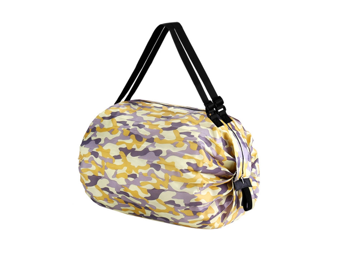 Bolsa de compras plegable con diseño plegable, gran capacidad, tela Oxford, reutilizable y ampliamente utilizada.
