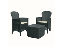 Conjunto de Relax IPAE-PROGARDEN Tree (2 Sillones - Gris - 60x58x86 cm)