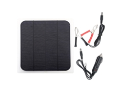 Panel Solar Multifuncional De 5w Y 12v Para Cargar Baterías De Vehículos Y Alimentar Dispositivos Móviles En Exteriores.