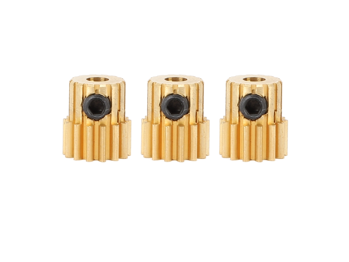 3 Piezas De Engranajes De Motor De Cobre Para Coche Rc M0.8 De 3,175 Mm De Diámetro Para Hsp Axial Traxxas Redcat 13t