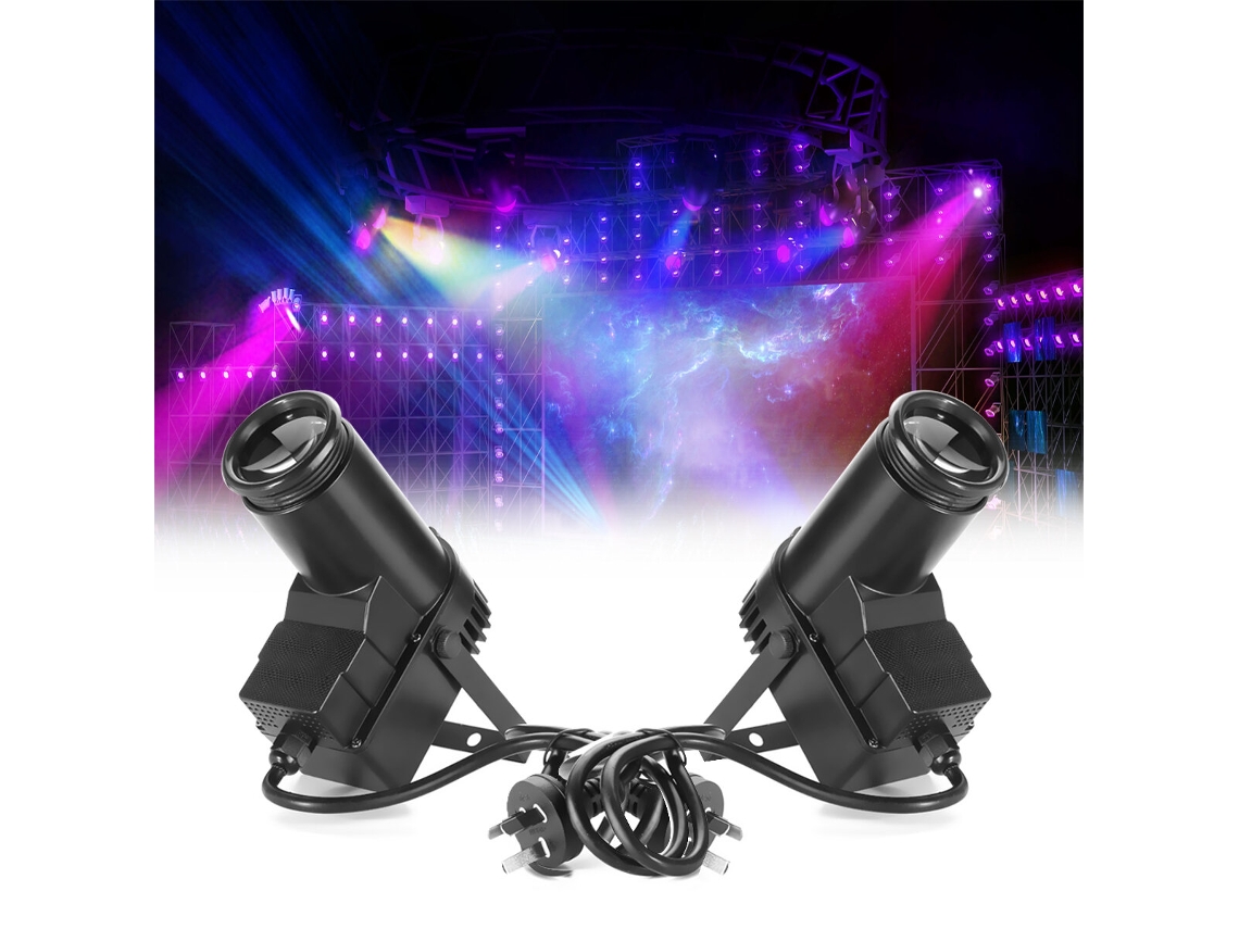 Foco De Escenario Led Rgbw De 30 W Con Enchufe Europeo Y Dmx512, 6 Canales, Ideal Para Dj, Discotecas, Fiestas, Karaokes