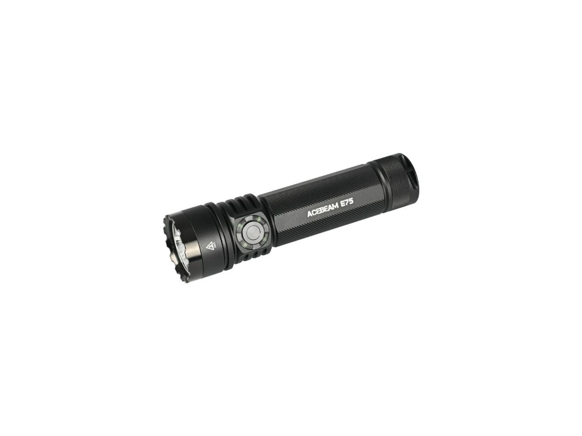 Linterna Acebeam E75 negra de 5000 k