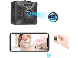 Mini cámara oculta inalámbrica 1080P con wifi y visión nocturna, control por aplicación Yizhood (negra)