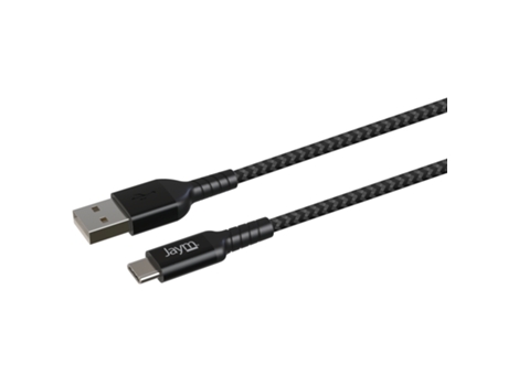 Cable JAYM 2,50 Metros - Usb-A A Usb-C - Garantía de Por Vida - Ultra Reforzado - Fabricado En Fibra Dupont Kevlar - Para Dispositivos Android Y Us...