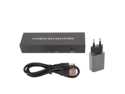 Divisor Dvi 1x2, 1 Entrada, 2 Salidas, Compatible Con Resoluciones De Hasta 1920x1440, Enchufe Europeo Para Pc, Proyector Hdtv