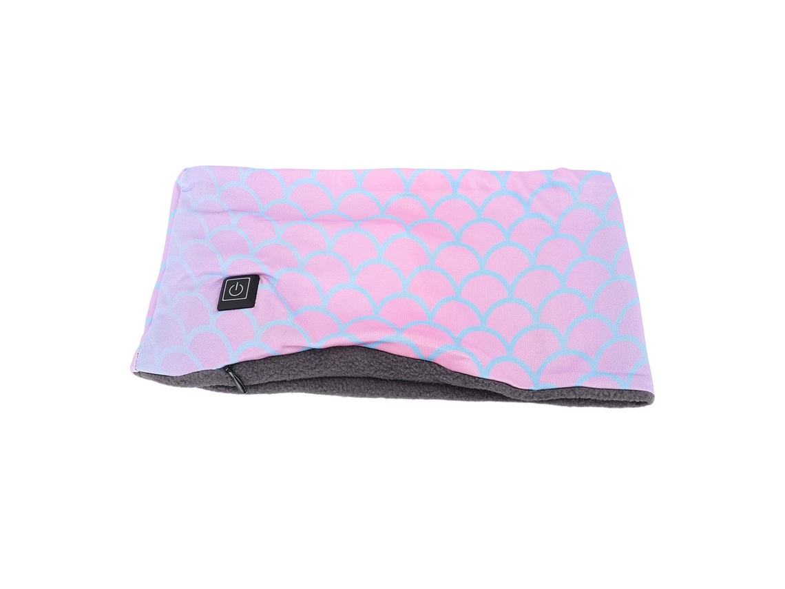 Bufanda Calefactable Unisex Con Calefacción Eléctrica Usb Para Ciclismo Al Aire Libre En Invierno - Rosa