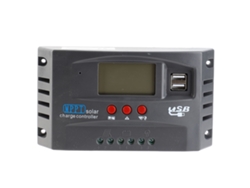 Controlador Solar De 12v/24v Con Identificación Automática, Pantalla Lcd Y Doble Puerto Usb De 5v/2a Y 60a.