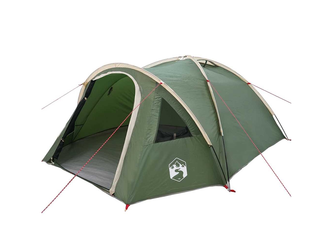 Tienda De Camping Con Techo Verde 308 X 268 X 130 Cm Poliéster