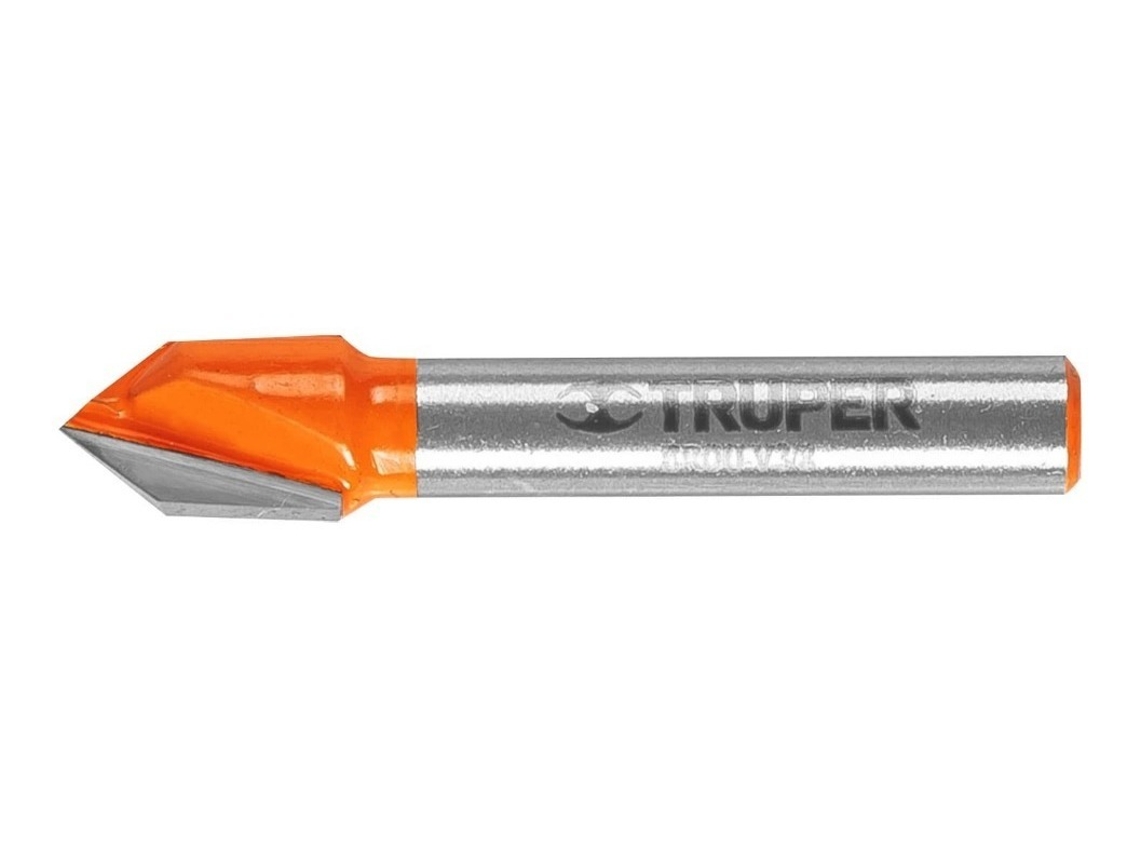 Broca De Roteador Corte V 3/8 X 90° Truper 11465vayotoy