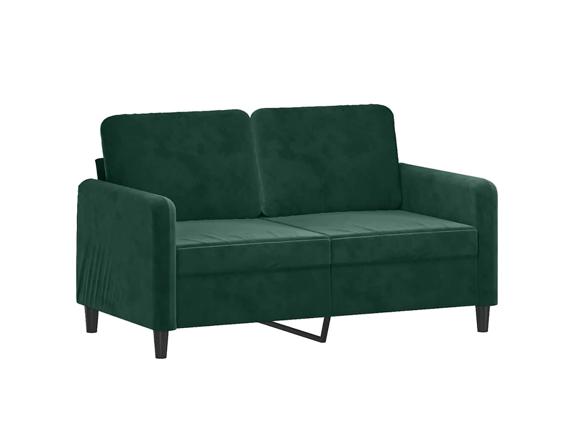 Juego De Sofás Con Cojines 3 Piezas Terciopelo Verde Oscuro