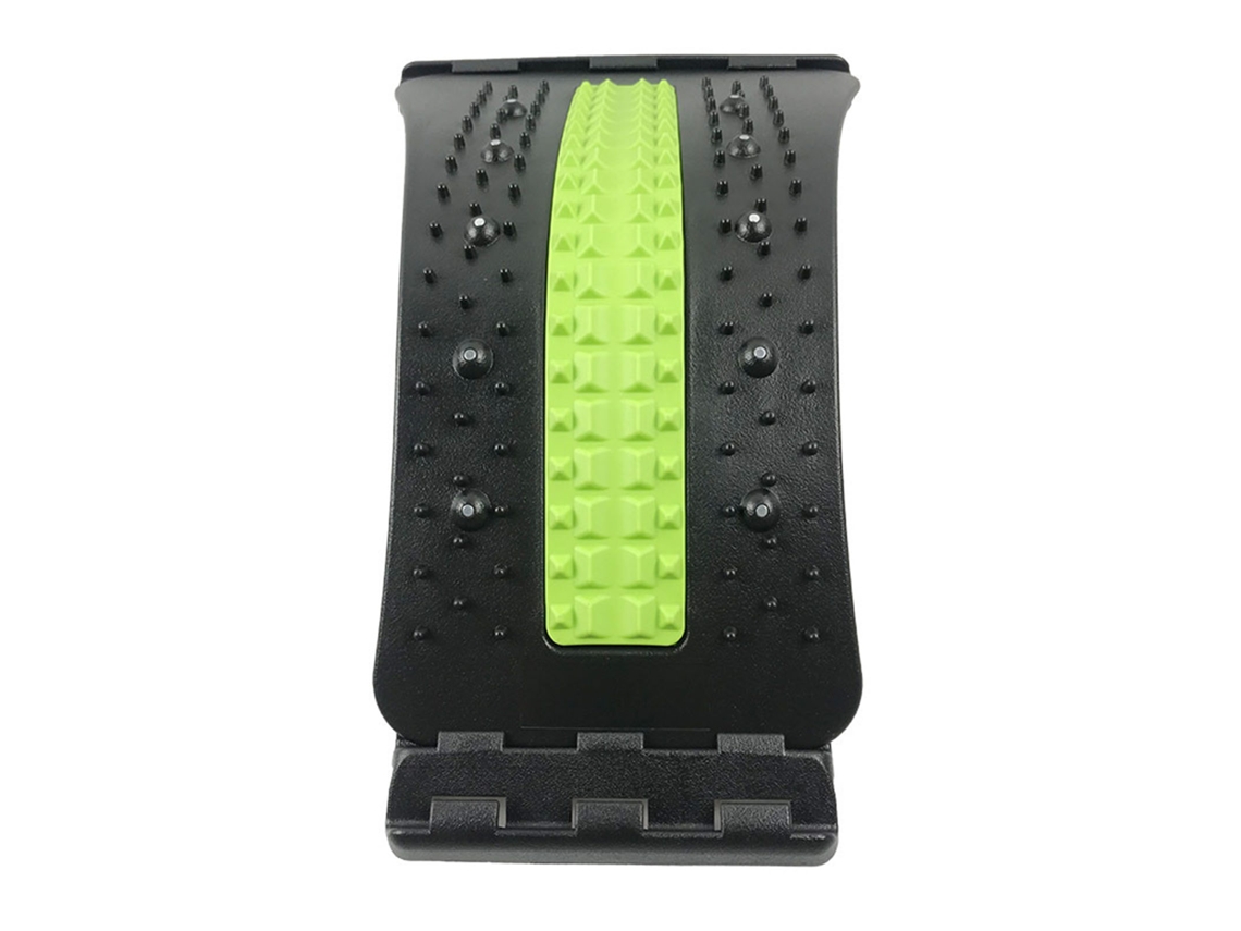 Placa de Masaje para Espalda, Nivel Ajustable, Estirador de Columna Vertebral, 3 Niveles (Verde y Negro) KOFIHETY