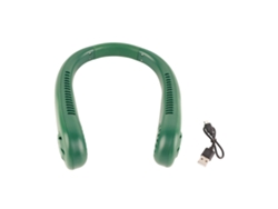 Ventilador de cuello USB portátil sin aspas, 3 velocidades