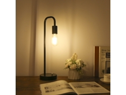 Lámpara De Mesa Industrial Vintage Con 2 Puertos Usb, Atenuación Continua Y Luz Led Cálida Incluida.
