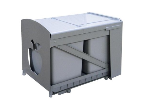 Modulo cubo basura ecológico extraible 2x16l incluye set de mecanizacion a la puerta