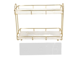 Estante de baño de dos niveles (para guardar cosméticos y separadores)