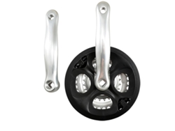 Platos y bielas triples de aluminio con protector de cadena desmontable SÉLECTION CGN L170 7 8V
