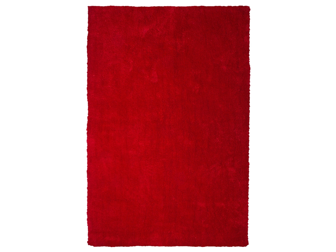 Alfombra BELIANI Demre de Poliéster Rojo 140x200