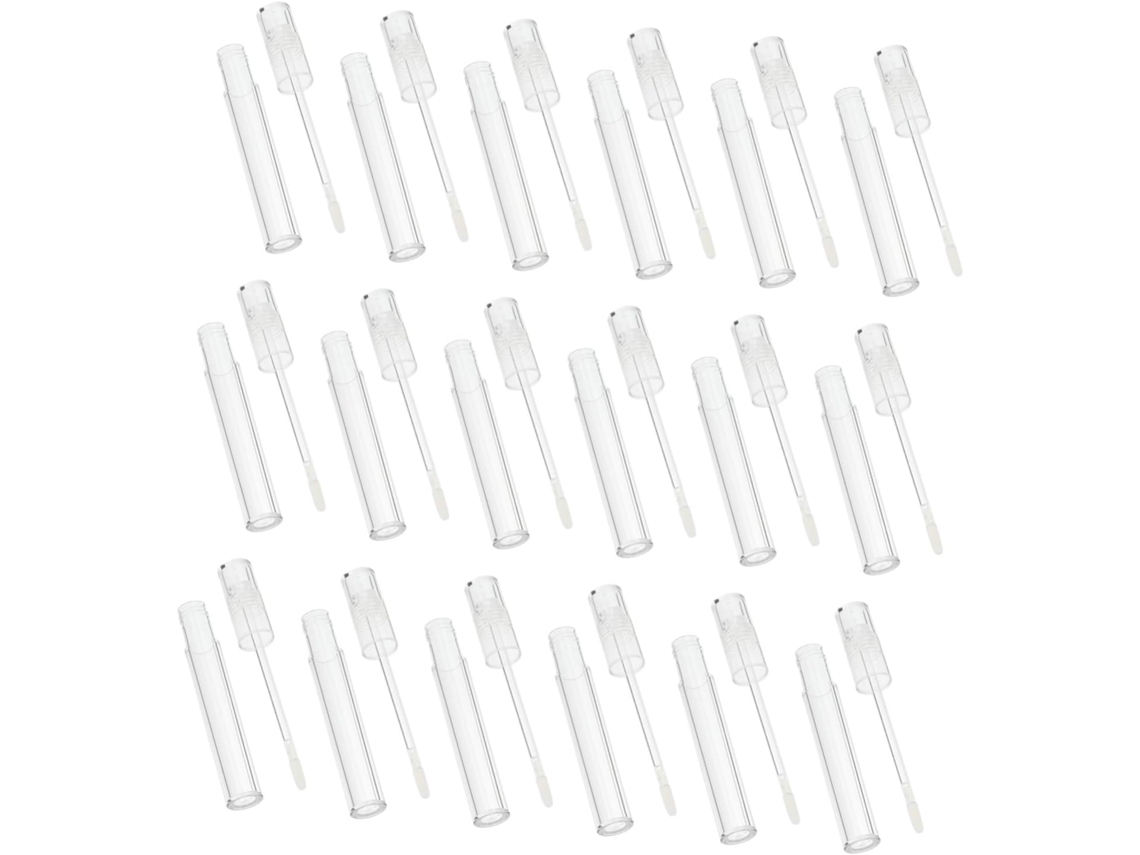 15pièces Tube Gloss Vide Transparent Flacon Maquillage Diy Rechargeable Compacto