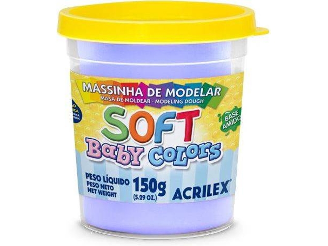 Plastilina ACRILEX Soft Morado Bebé 150 g (Edad Minima: 3 años)