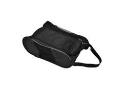 Bolsa Portátil Para Zapatos De Golf, Nailon Transpirable, Doble Cremallera, Estilo Sencillo, Color Negro.