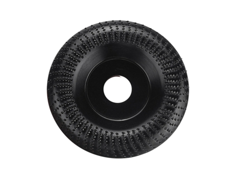 Disco de rueda de amoladora de 4 '', rueda moldeadora de madera, disco de molienda de madera para amoladoras angulares con eje de 16 mm/0,63 pulgad...