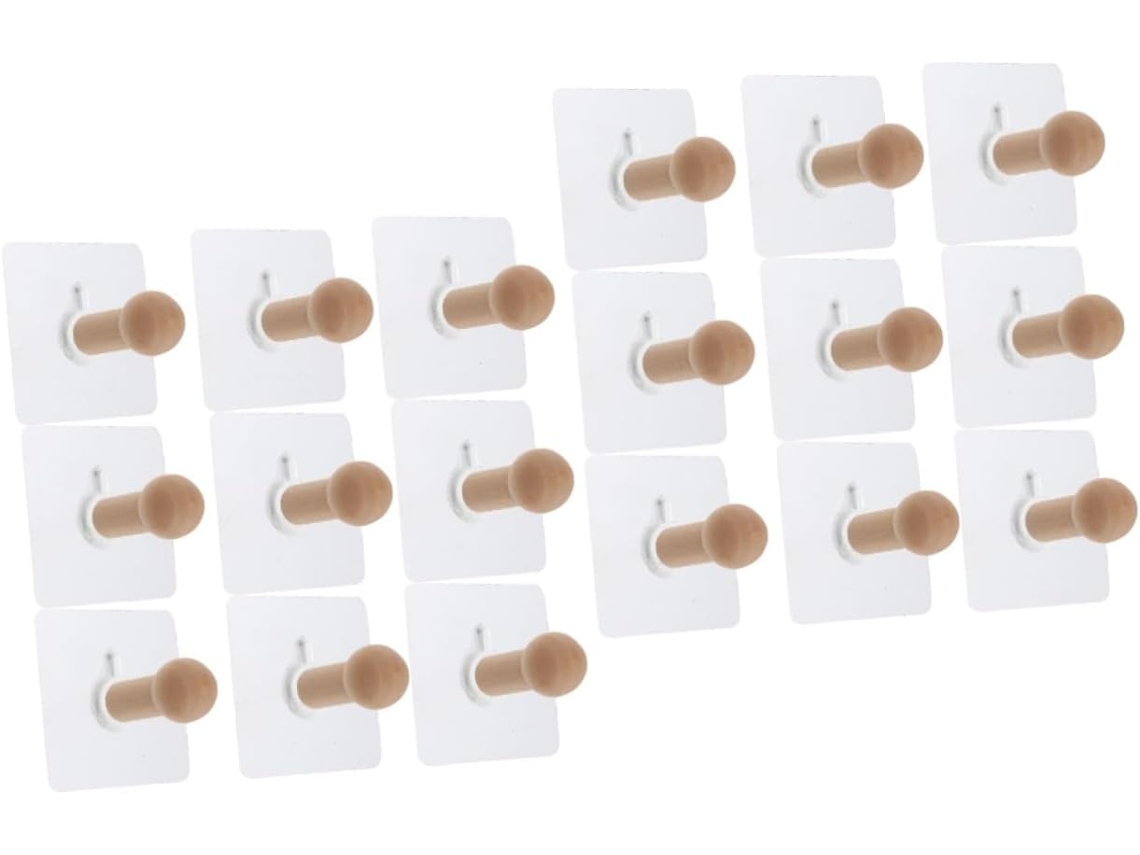 20 Pegatinas Adhesivas De Pared Sin Necesidad De Taladrar Para Abrigos, Sombreros Y Accesorios.