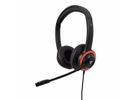 Auriculares con Micrófono V7 Ha530E Negro